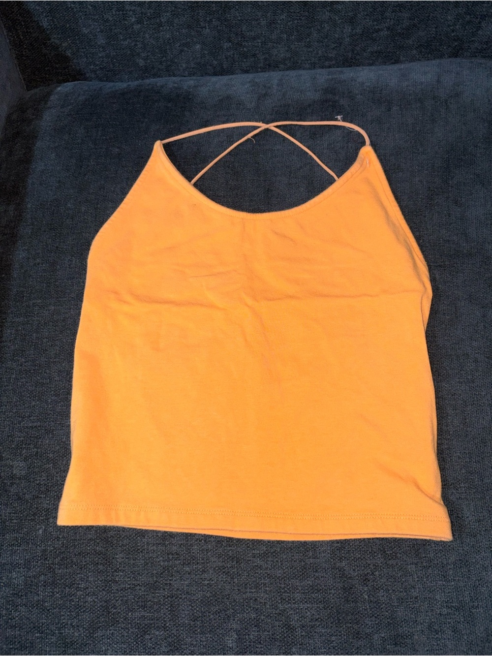 American Eagle Orange Strappy Crop Top – Size M